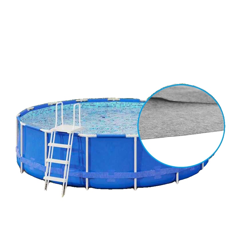 Poolabdeckung, Geotextil Polyester, 550 Cm Durchmesser, Weicher Bodenschutz, Uv-beständig, Für Den Einbau Geeignet