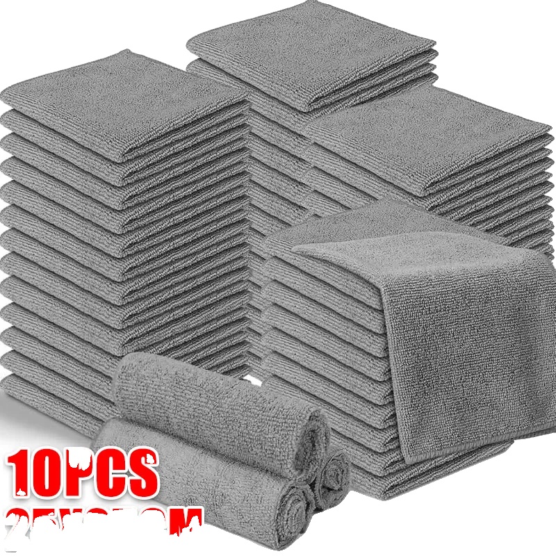 Mikrofaser-reinigungstücher, Super Saugfähig, Wiederverwendbar, 10pcs