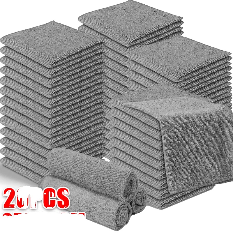 Mikrofaser-reinigungstücher, Super Saugfähig, Wiederverwendbar, 20pcs