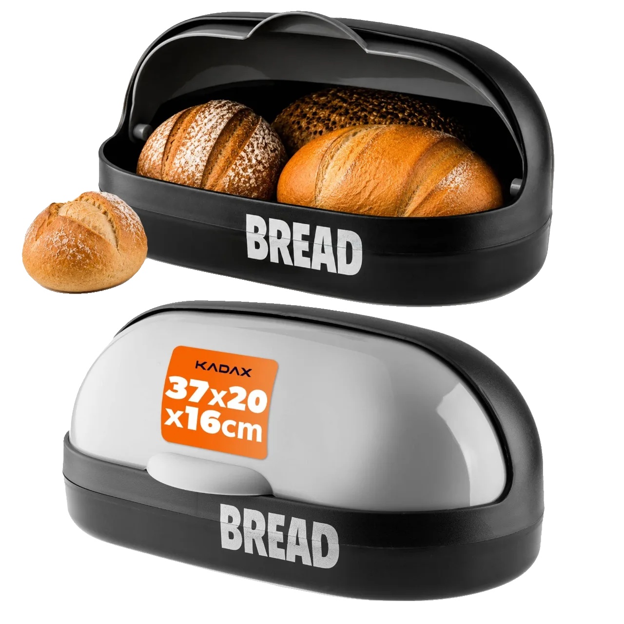Brotbehälter, Funktionales Design, Einfache Pflege, Grau