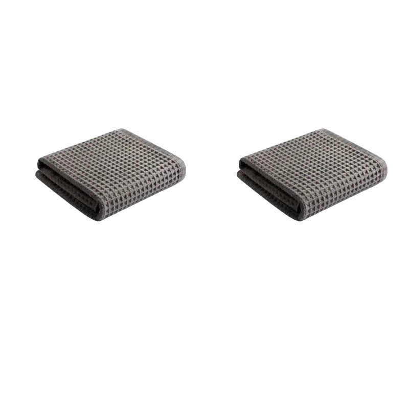 Reinigungstuch, Kratzfreies Design, Hochabsorbierendes Material, Grau 2pcs