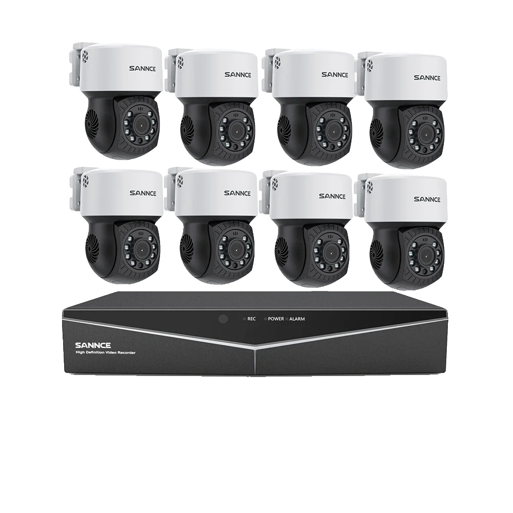 Videoüberwachungssystem, 2mp Auflösung, Nachtsichtfähigkeit, Grau-b, 1t-c