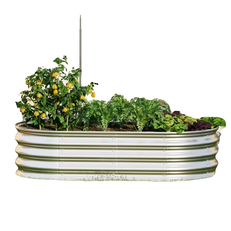 Hochbeet, Verzinkter Stahl, 122 Cm Länge, 61 Cm Breite, 30,5 Cm Höhe, 4,15 Kg Gewicht
