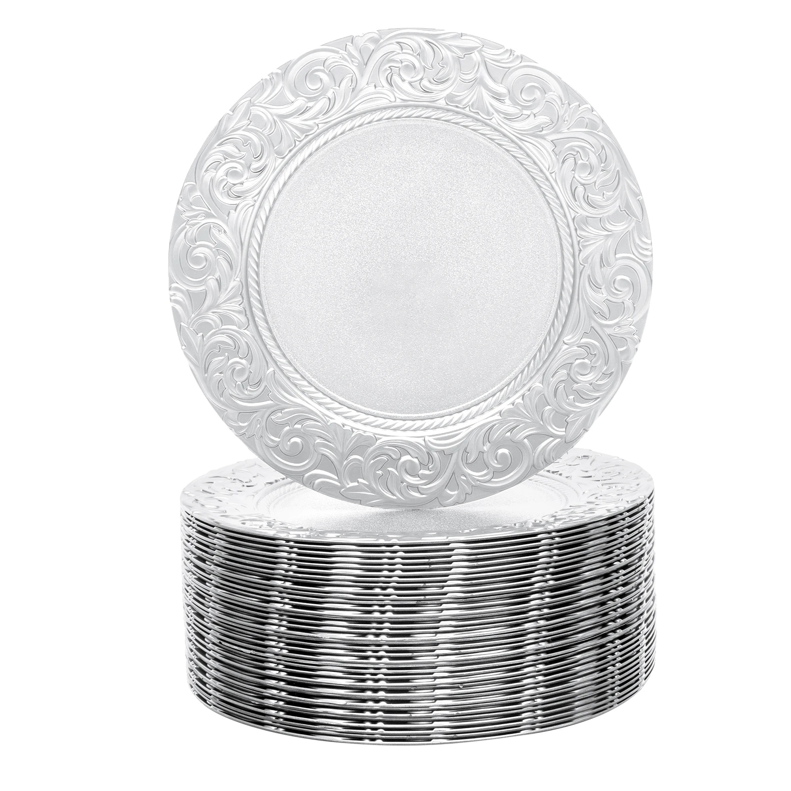 Laderteller, Elegantes Design, Wiederverwendbares Set Von 100, Silber