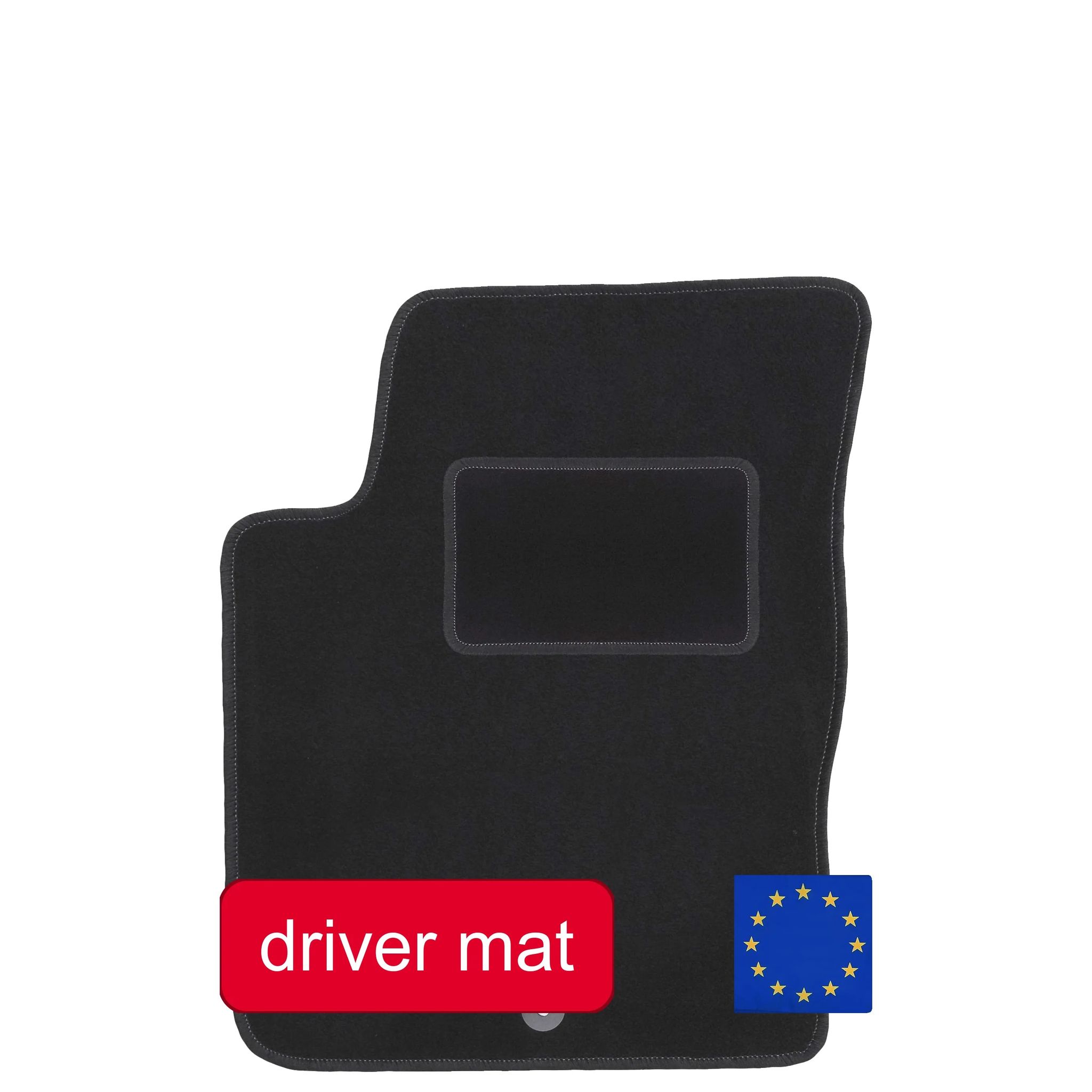 Fahrer-teppich, Langlebiges Material, Maßgeschneiderte Passform, Grau