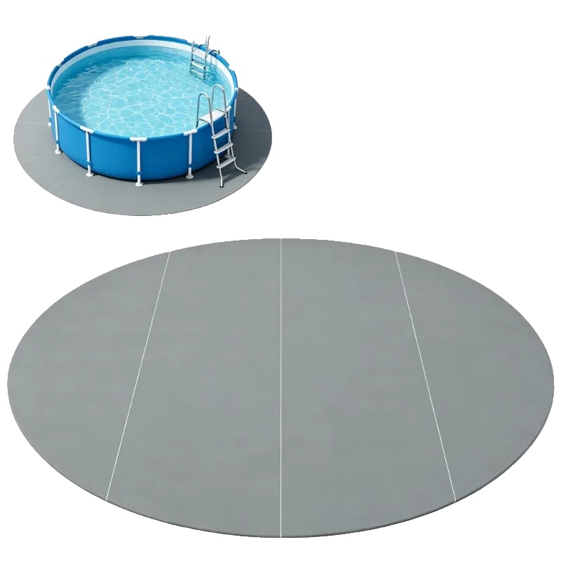 Poolabdeckung, Polyester-geotextil, Ø458 Cm, 2,5 Kg, 150 G/m², Ca. 1 Mm Dicke