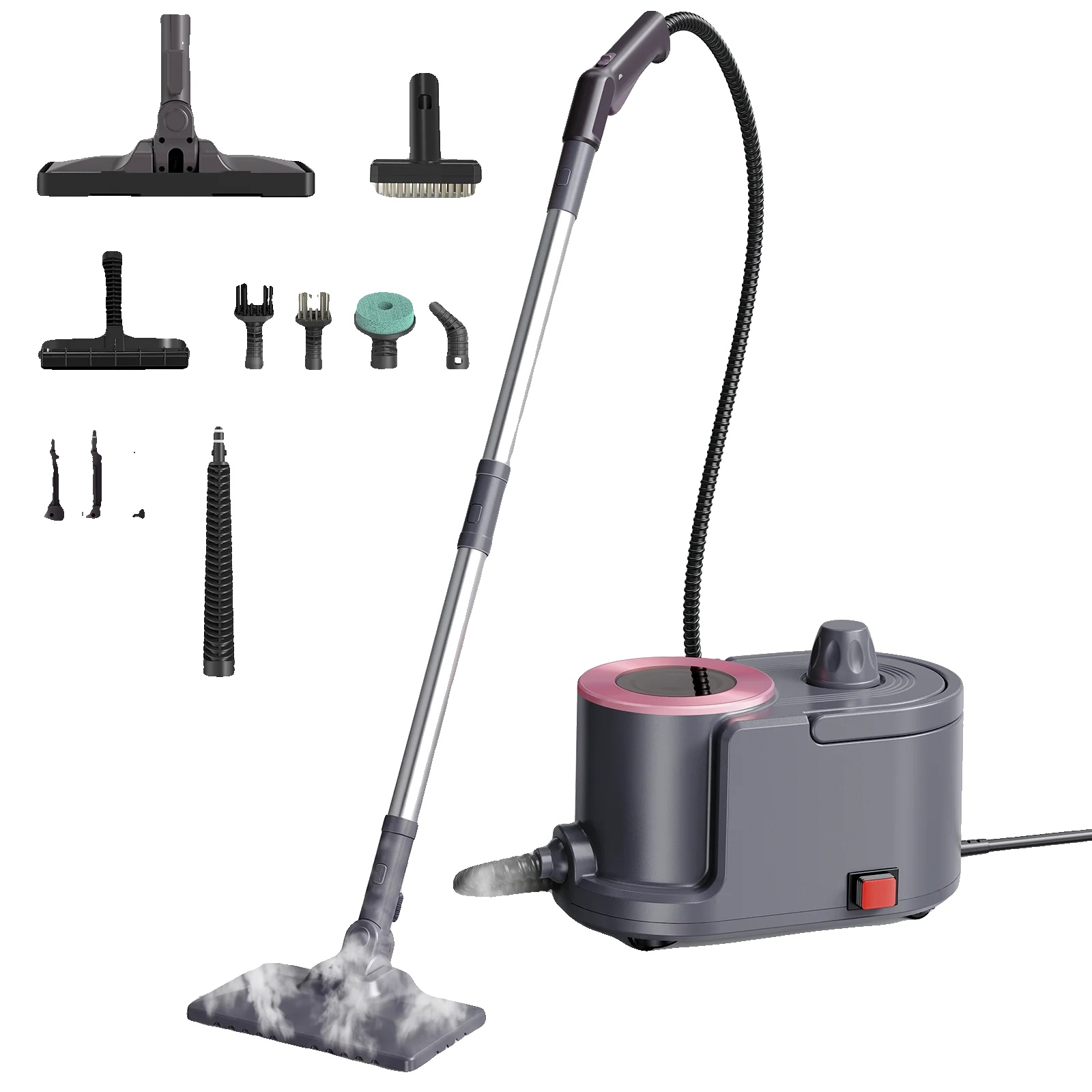 Dampfreiniger, Hochdruck, Großer Tank, Reinigungsset, 100v-240v Eu-stecker