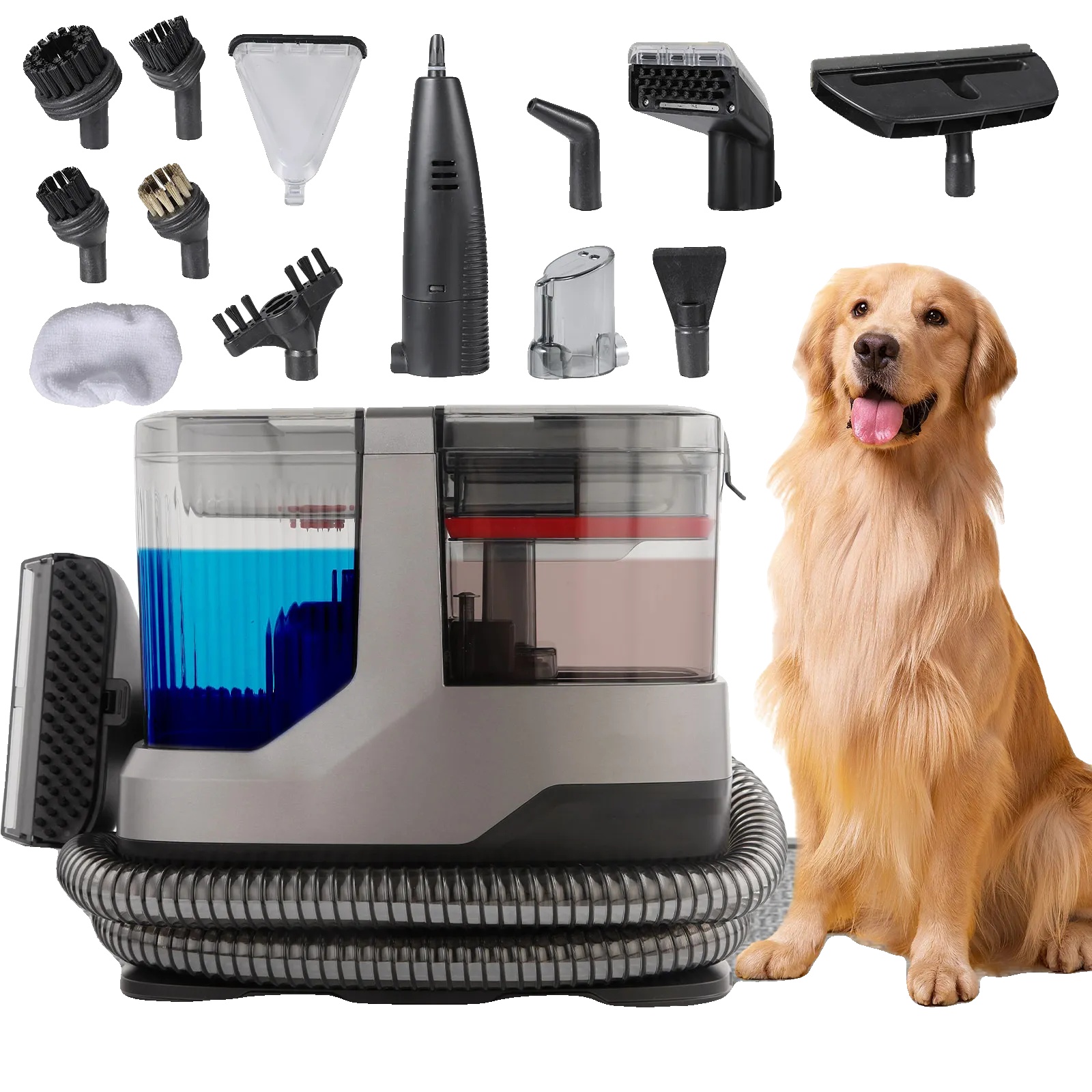 Sofa-reinigungsmaschine, 1800w Leistung, 1,1l Klarer Wassertank, 0,9l Abwassertank, 220v Spannung, 16kpa Saugkraft
