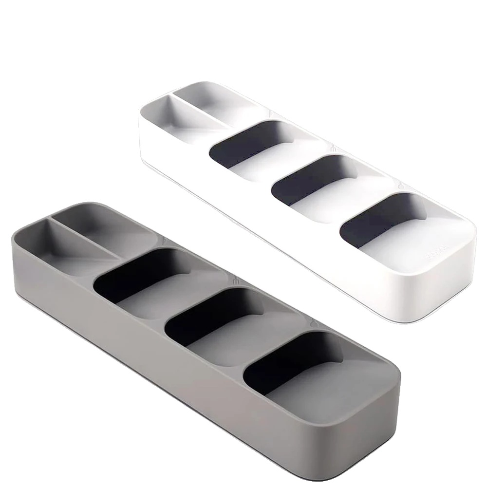 Besteckaufbewahrungsschale, Unterteilte Organizer, Platzsparendes Design, Mix-2pcs