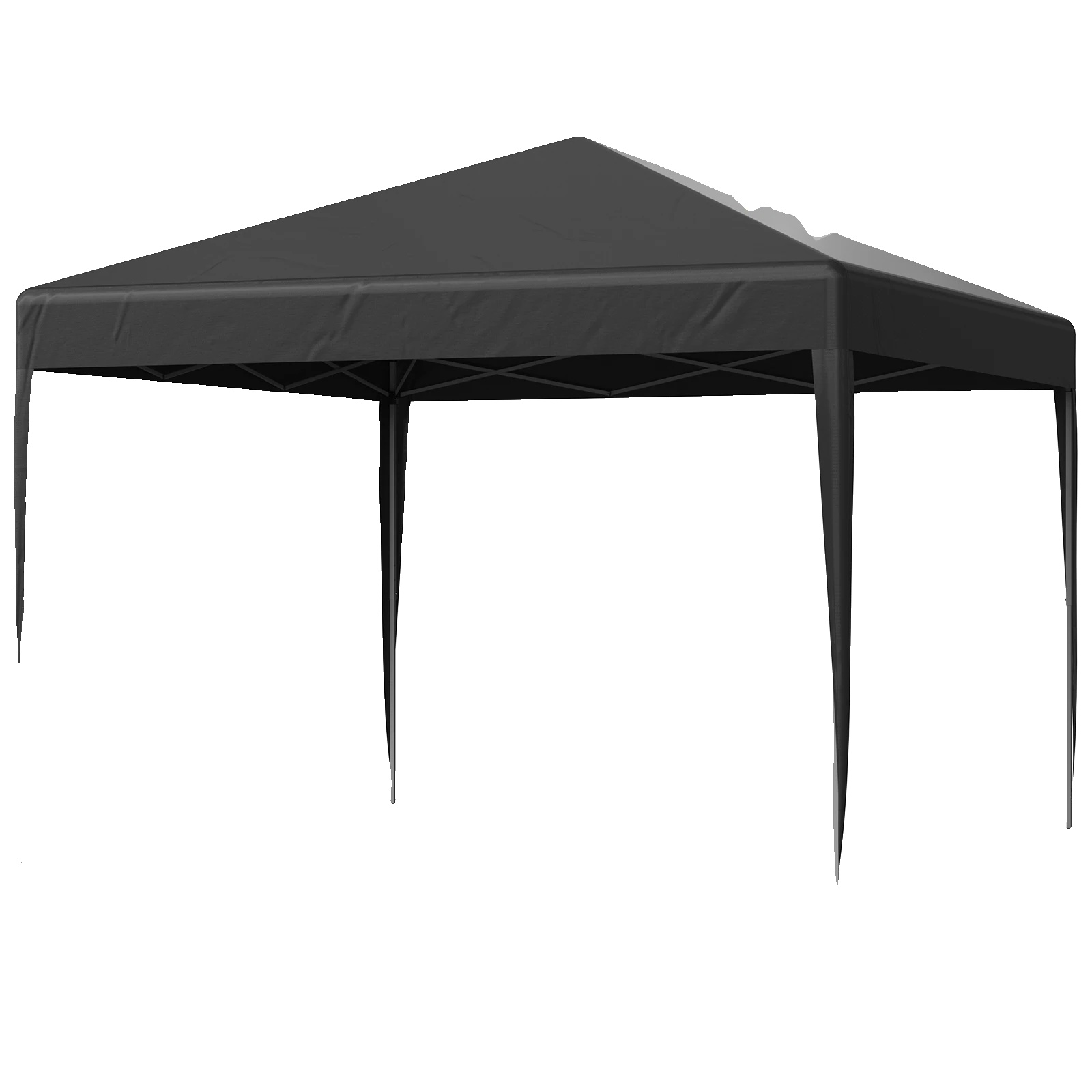 Gazebo Zelt, Wasserdichte Überdachung, Einfache Montage, 3x3m Grau