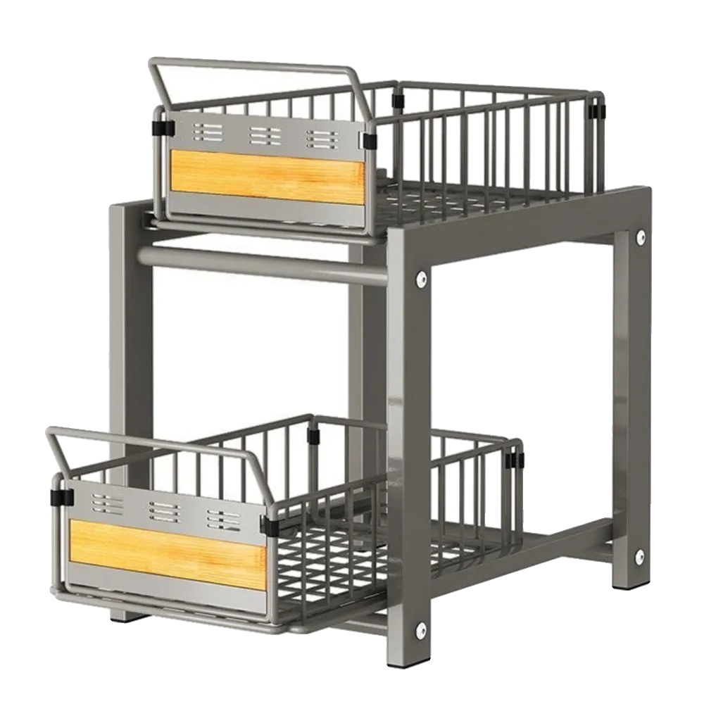Schrankorganizer, 2 Ebenen, Leise Gleitschienen, Typ-a