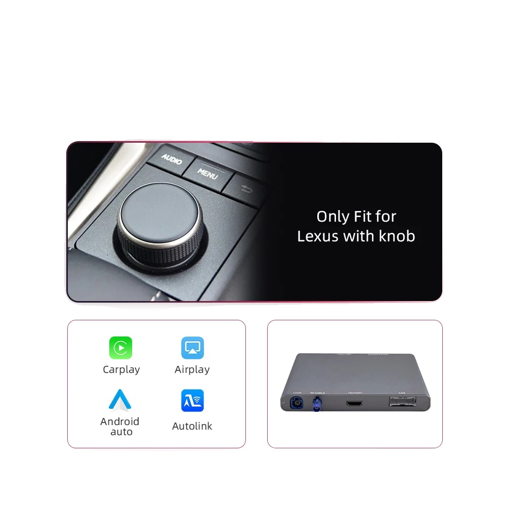 Carplay Android Auto Modul, Drahtlose Konnektivität, Kompatibel Mit Lexus-modellen, Mit Knopf