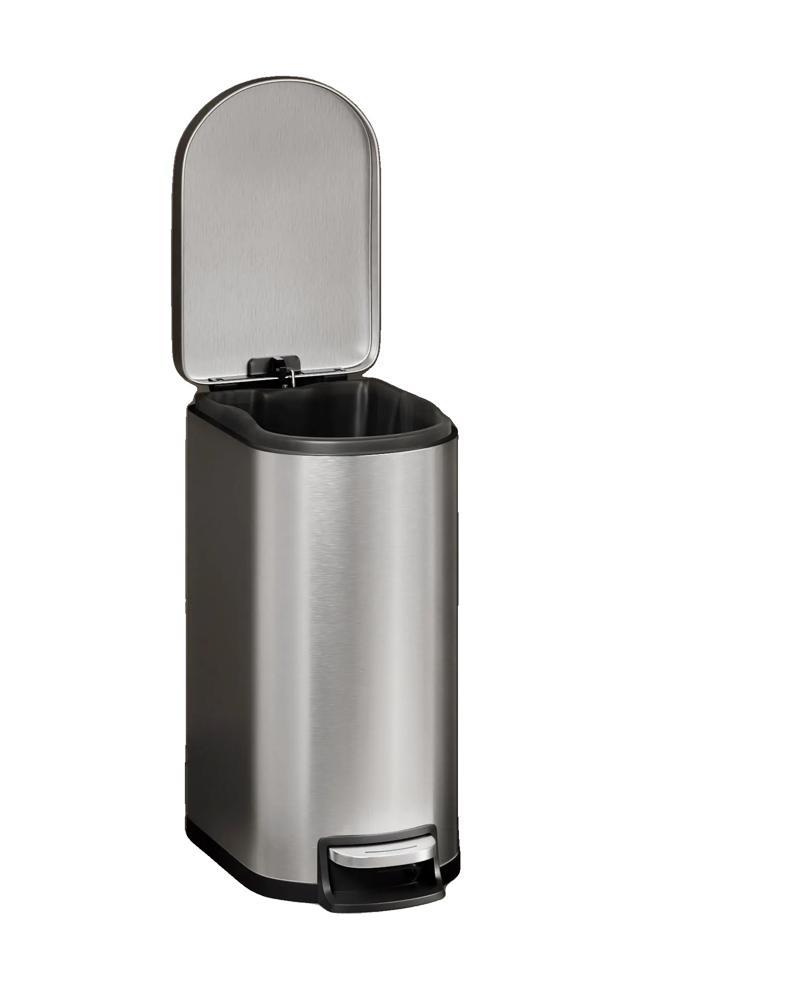 Mülltonne, Edelstahl, Hands-free-betrieb, Silber