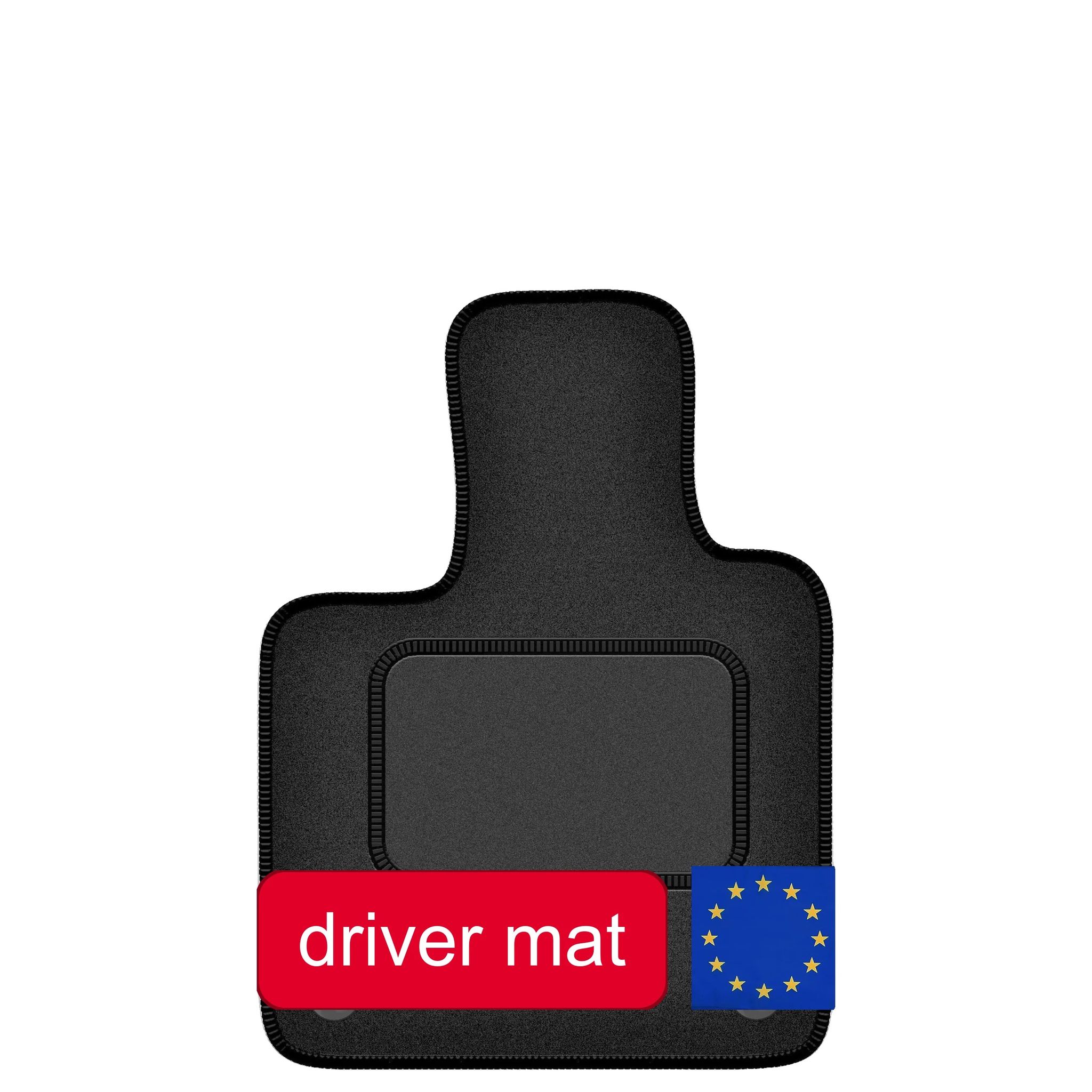 Fahrer-teppich, Langlebige Konstruktion, Präzise Passform, Grau