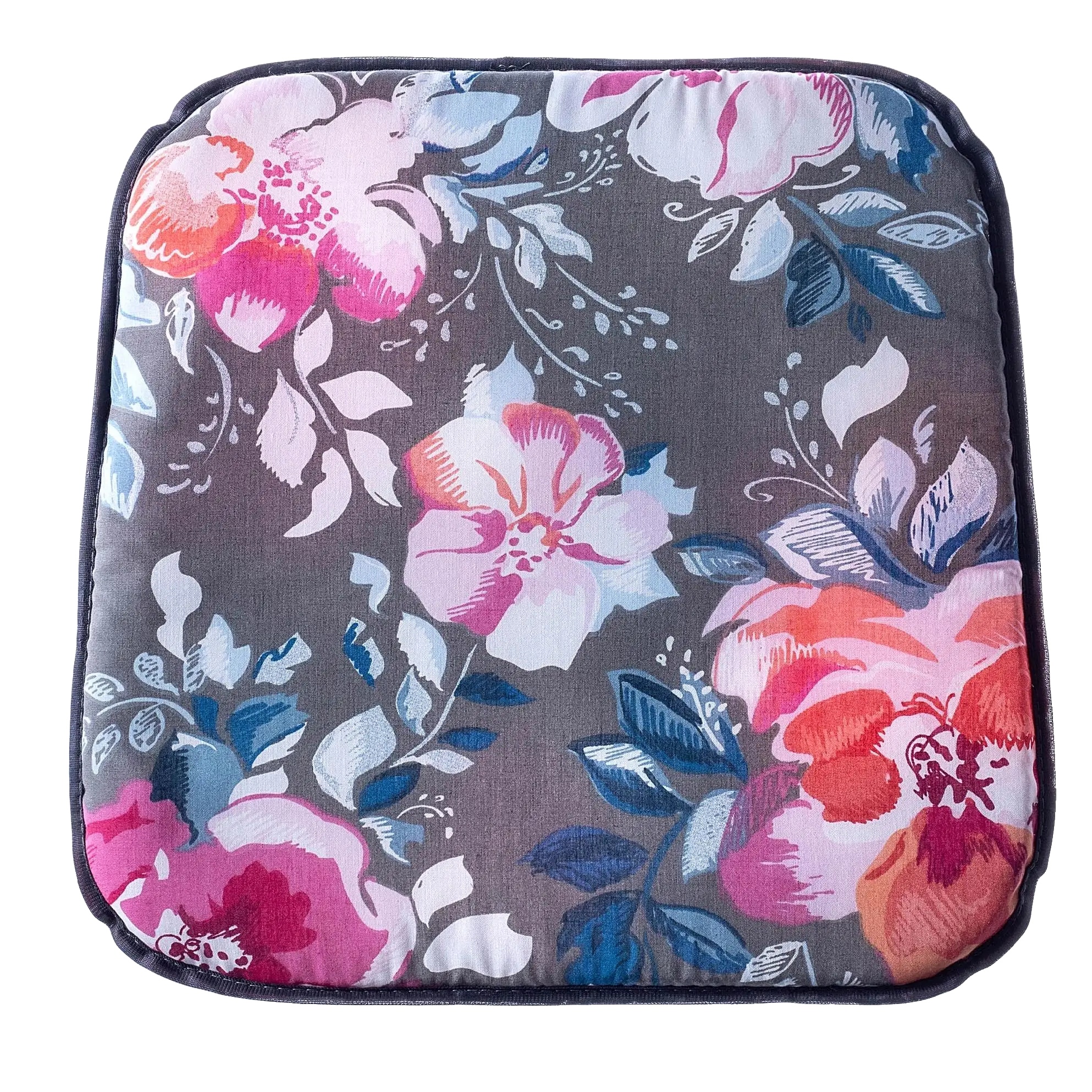 Gartenkissen, Baumwoll-polyester-mischung, 40x38 Cm, Passt Auf Die Meisten Gartenstühle, Polyurethan-schaumfüllung, Rechteckige Form