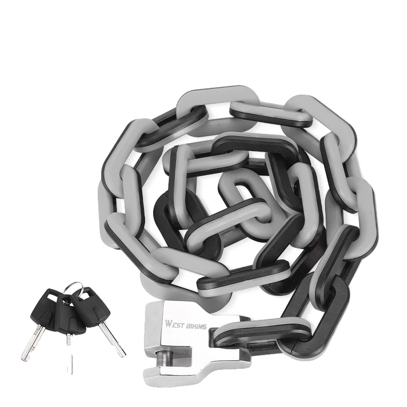 Kettenverschluss, Schwerlaststahl, Diebstahlschutzdesign, Grau