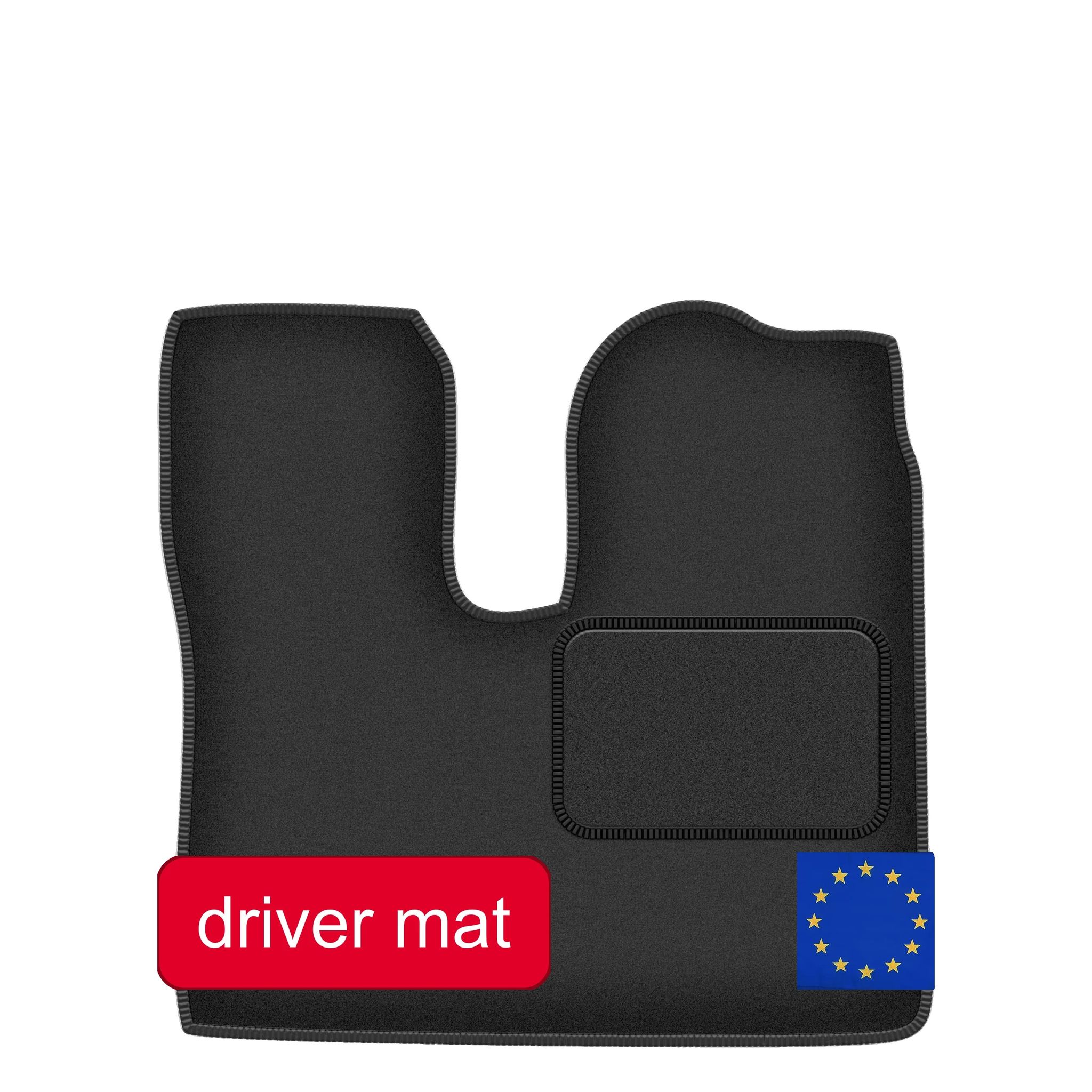 Fahrer-teppich, Maßgeschneiderte Passform, Langlebiges Material, Grau