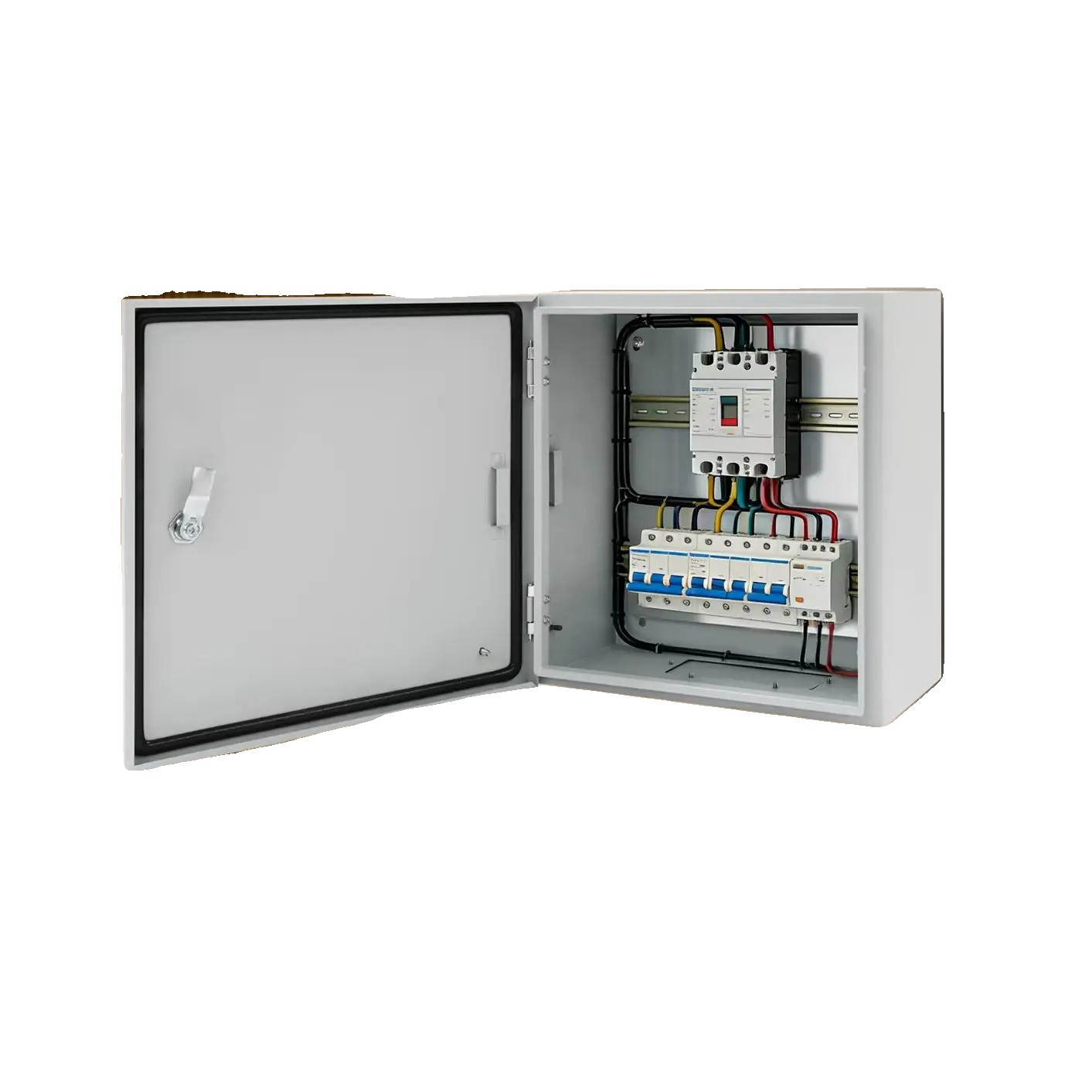Elektrische Box, Ip65 Wasserdicht, Ik08 Schlagfest, Abmessungen 40x40x20 Cm, Kaltgewalzter Stahlbau, Wandmontage