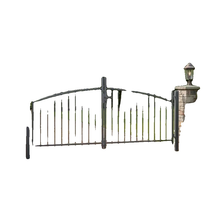 Gartentor, Stahlmaterial, 299,5 Cm X 174,5 Cm Abmessungen, Geeignet Für Terrasseneingänge, Robuste Konstruktion, Modernes Minimalistisches Design