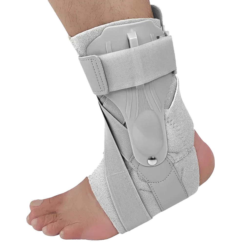 Knöchelbandage, Leichtes Design, Unterstützt Die Genesung Von Verletzungen, Grau Generisch-b, L