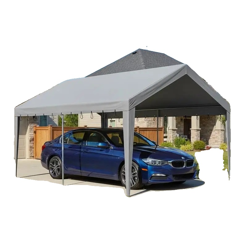 Carport Garage Zelt, Wasserdichtes Gewebe, Einfache Installation, Grau
