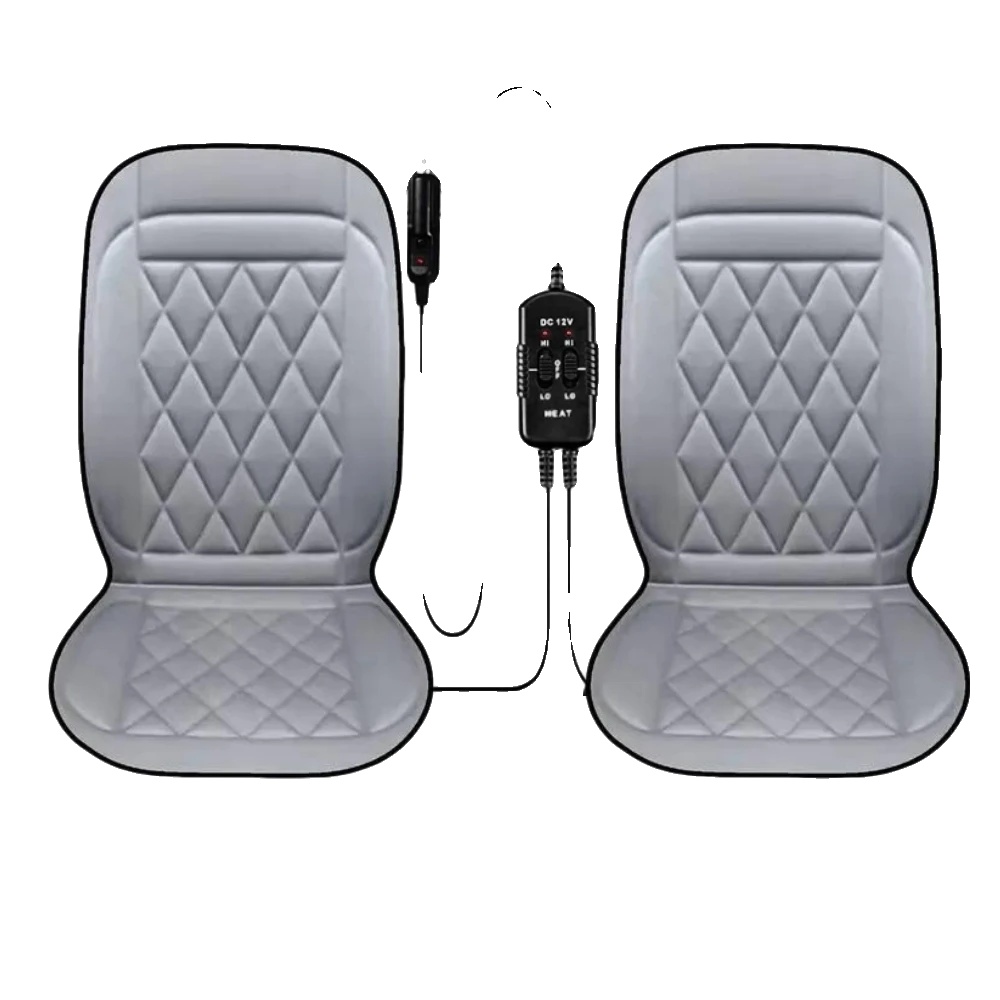 Heizbare Sitzauflage, Schnelles Heizen, Einstellbare Temperaturregelungen, 2pcs Grau