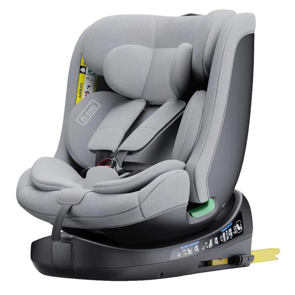 Kindersitz, Isofix-installation, Fünf-punkt-gurt, Grau