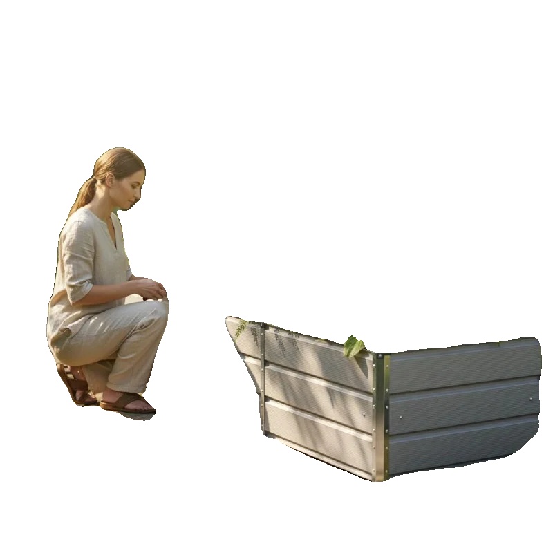 Pflanzkasten, Stahlmaterial, 240 Cm X 80 Cm X 45 Cm Abmessungen, Innen- Und Außenkompatibilität, Modernes Design, Hohe Tragfähigkeit