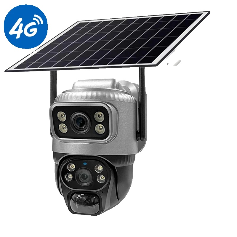 Solar Kamera, Dual-linse, 4g Konnektivität, 4g Kamera Hinzufügen 64gb