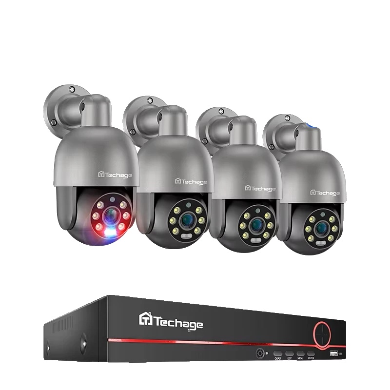 Cctv-kamerasystem, 8 Kanäle, 5 Mp Auflösung, 8ch 4 Ptz Kamera-a, 3t（outdoor-sport）