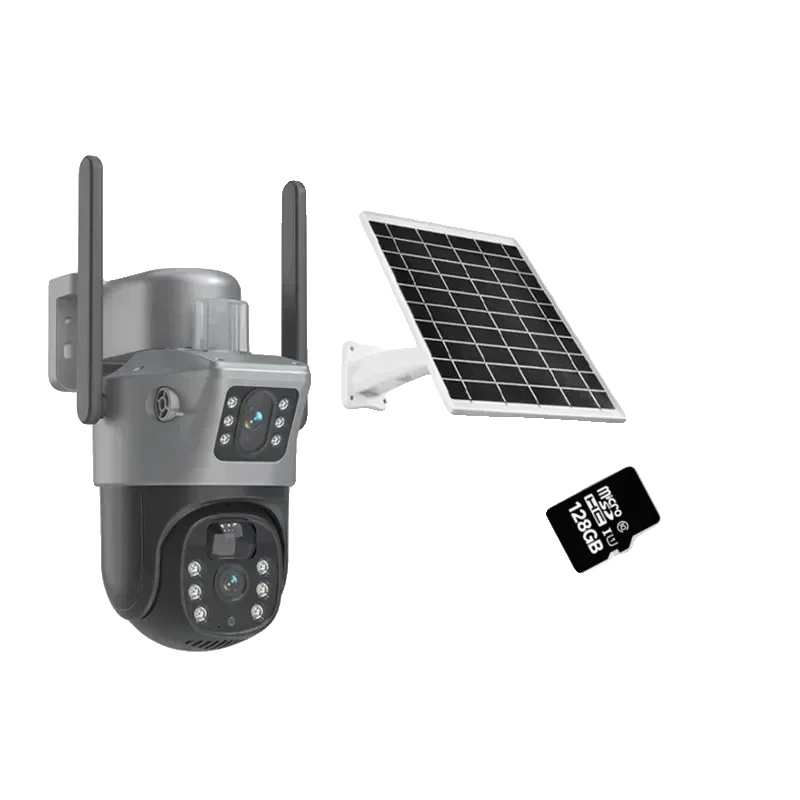 Sicherheitskamera, 4k-video, Solarbetrieben, Wifi Hinzufügen 128gb Karte