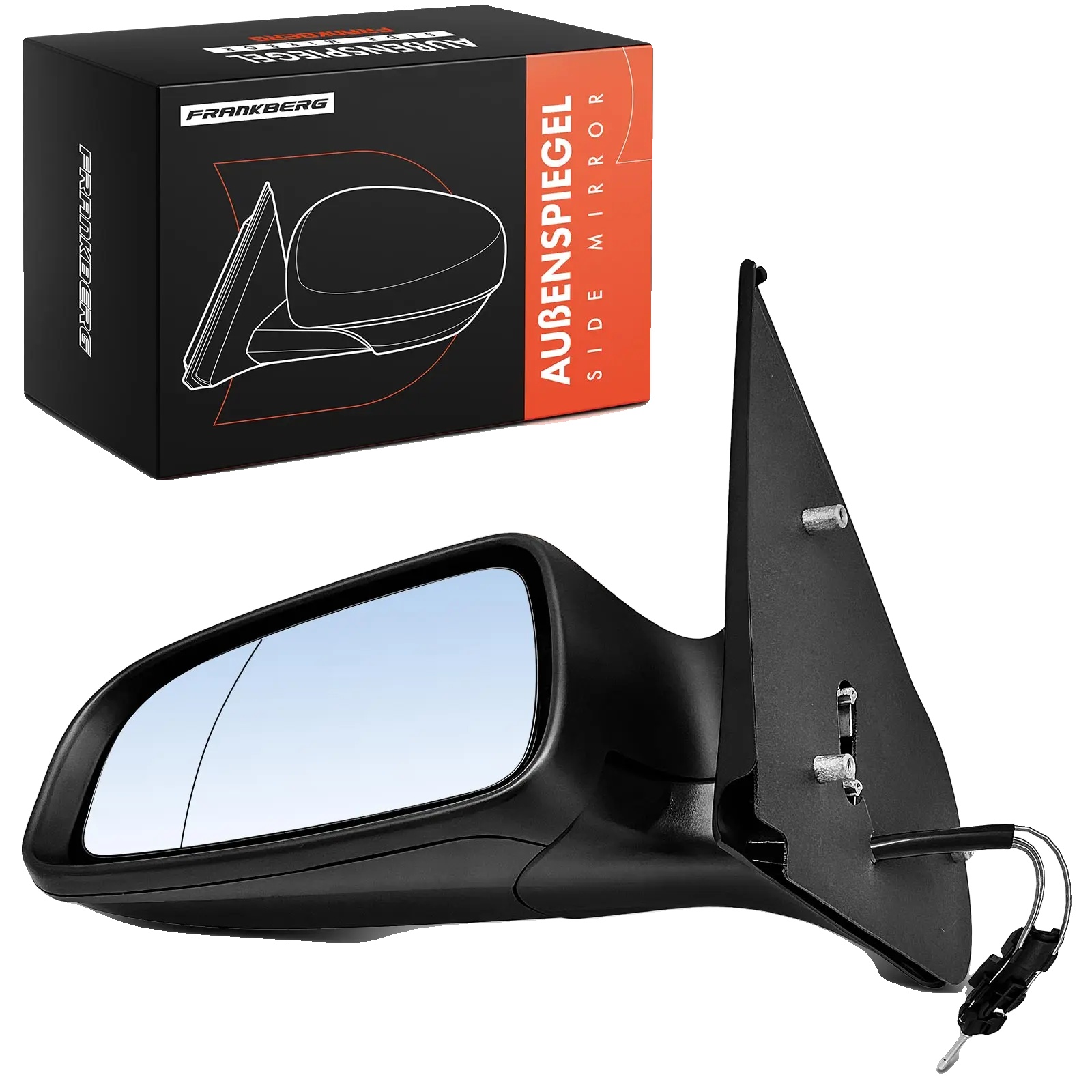 Außenspiegel, Asphärisches Glas, Graue Ausführung, Linke Außenmontage, Geeignet Für Opel Astra H A04, Manuell Verstellbar
