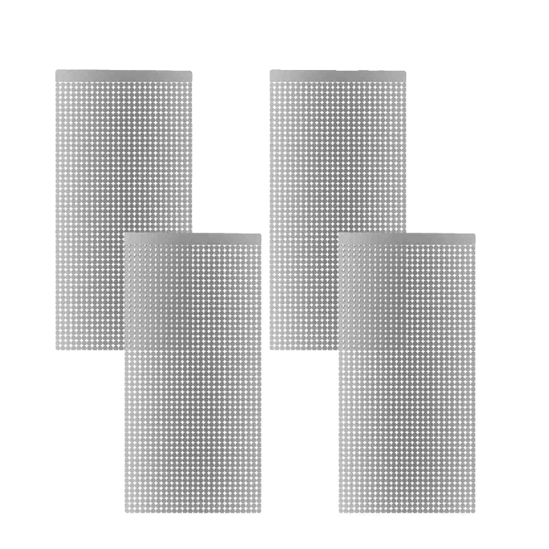 Hintergrundvorhang, Paillettenstoff, 2 Meter Lang, Silber-4pack