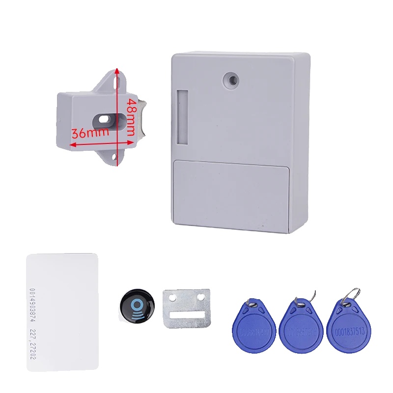 Elektronisches Schloss, Schlüsselbundfreier Zugang, Kindersicherheitsmechanismus, Grau
