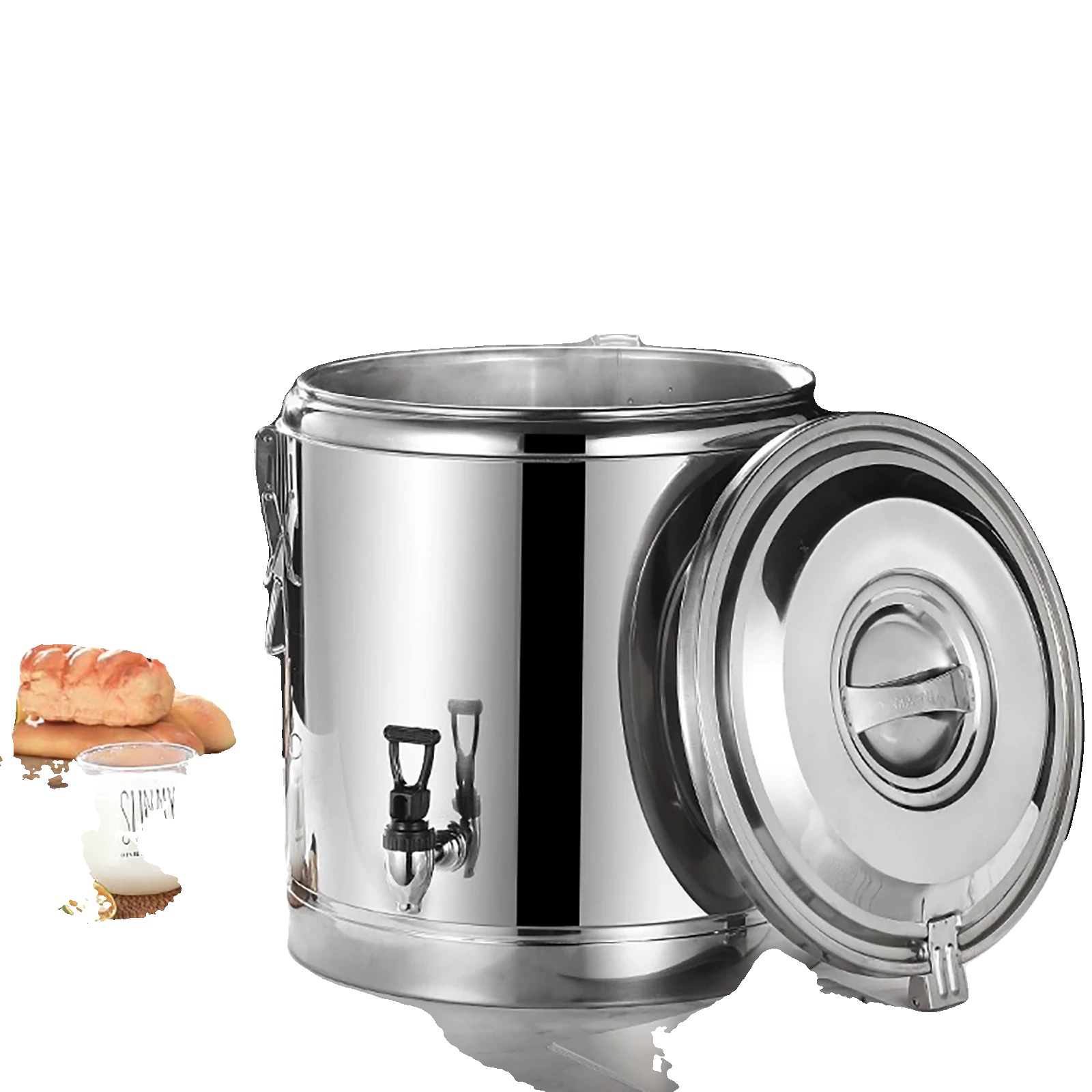 Isolierbehälter, Fassungsvermögen 40l / 10,56 Gal, Innendimensionen 3535 Cm / 13,813,8 In, Außendimensionen 3938 Cm / 15,414,9 In,