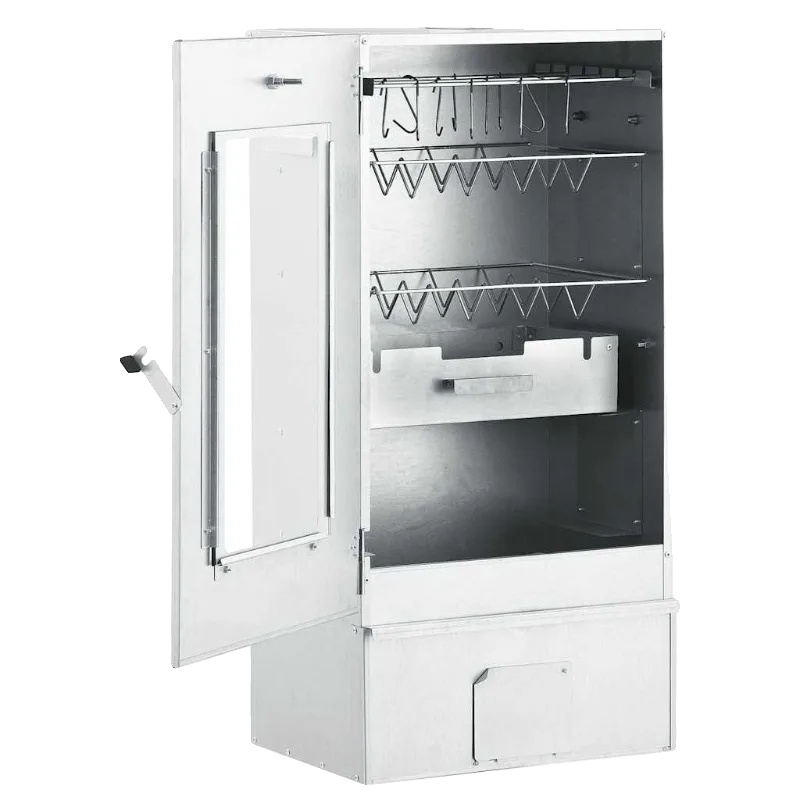 Grillraucher, Verzinkter Stahl, Vielseitiges Kochen, Silber