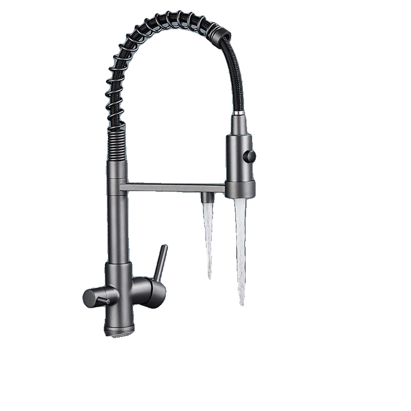 Küchenmischer, Dual-handle, 360° Drehung, Grau