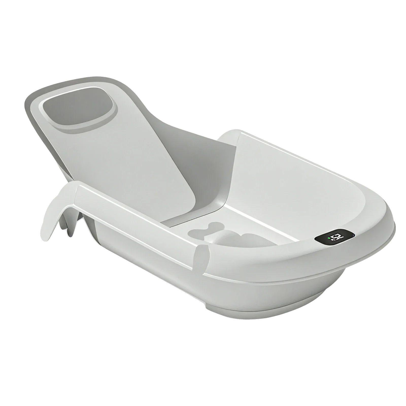 Babybadewannensitz, Umbaubares Design, Sicherheits-temperatursensor, Grau