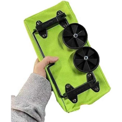 2-in-1 Leichter, Faltbarer Einkaufstrolley Mit Rädern, Wiederverwendbaren Einkaufstaschen, Reisetasche Für Damen Und Herren, Für Zuhause Und Küche (grün)