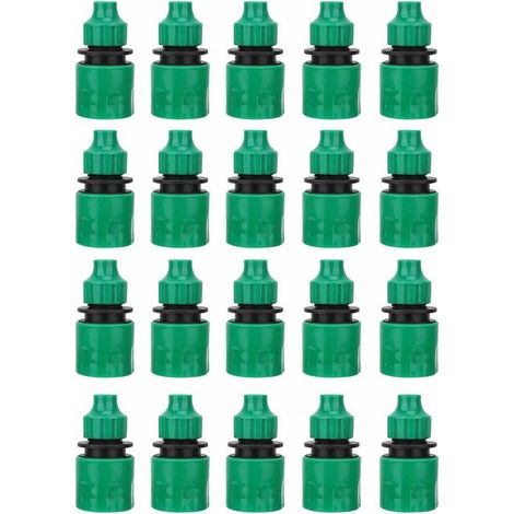 20 Stück Wasserverbinder, 4/7 Schnellkupplungs-schlauchverbinder, Gartenbewässerungs-schlauchverbinder, Bewässerungsgeräte-anschlüsse