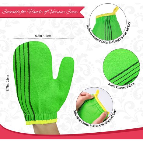 3-teiliges Peeling-handschuhset, Peeling-handtuch, Körperpeeling-handschuhe, Italienische Gesichts-duschhandschuhe, Bade-massagehandschuhe Für Damen Und Herren, Tiefenreinigung Der