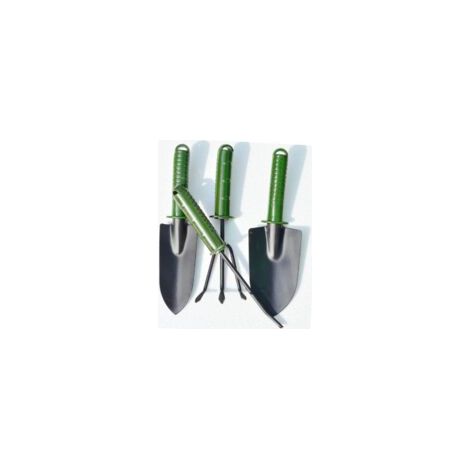 4-teiliges Gartengeräte-set Aus Aluminiumguss Für Die Arbeit Auf Balkonen Und Terrassen