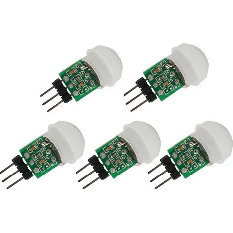 5er-pack Am312 Mini-infrarot-bewegungsmelder, Hc-sr312 Detektormodul, Automatischer Pir-bewegungsmelder, Pyroelektrischer Infrarot-gleichstrom 2,7 Bis 12 V