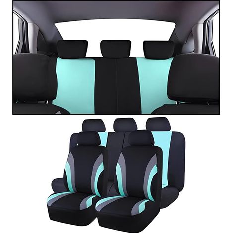 9-teiliges Autositzbezugset, Kompatibel Mit Kompletten Sitzschutzsets, Bezüge Für 9-sitzer-autositze, Universelles Innenausstattungszubehör (mintgrün)