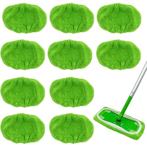 Bodenreinigungstücher - 10 Stück - Geeignet Für Swiffer-wischmopps, Grünes Ersatzset, Trockene Bodenreinigungstücher, Effektive Reinigung.