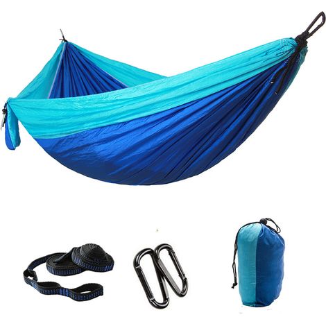 Camping-hängematte – Ultraleichte Und Tragbare Hängematte Aus Fallschirmseide (mit 2 Baumgurten) – Einzel- Oder Doppel-reisehängematte Aus Nylon Für Camping, Wandern Und Trekking