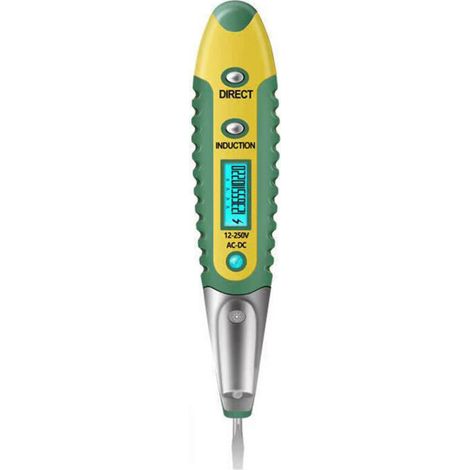 Debuns Digitaler Spannungsprüfer Mit Stift, Lcd-bildschirm, Schraubendreher, Vd700 Ac/dc 12–250 V Spannungsanzeige