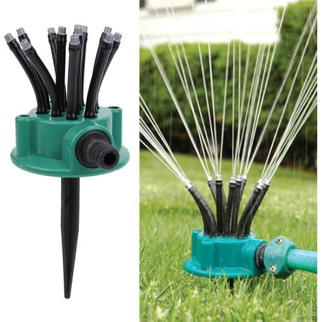 Flexibles 12-rohr-sprinklerbewässerungssystem – Wassersparendes Abs-kunststoff-bewässerungssystem Für Gemüsegärten, Felder Und Gärten