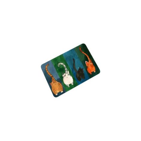 Fußmatte Für Den Innenbereich – 1 Stück, Rutschfeste Pvc-fußmatte Mit Katzenmotiv, 40 X 60 Cm – Rechteckig