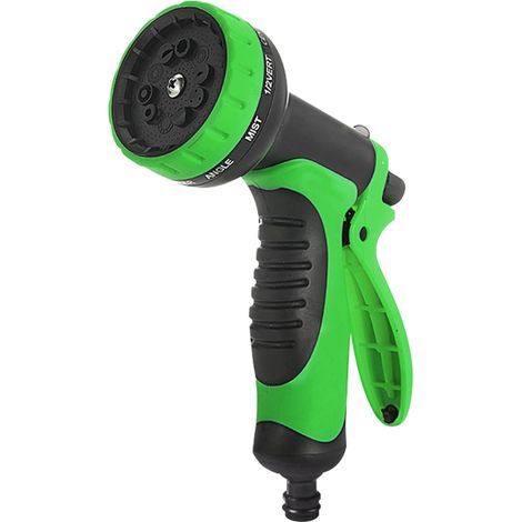 Gartenschlauchpistole Mit Verstellbarer Düse, 10 Verschiedenen Sprühmustern, Hochdruck-wasserpistole Für Gartengeräte, Ideal Zum Bewässern Von Pflanzen, Rasenflächen, Bäumen Und Zum Waschen